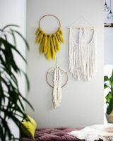 שטיחי קיר של Boho Macrame