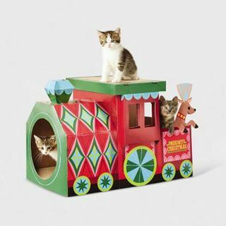 Toy Kingdom Holiday Train House Cat House