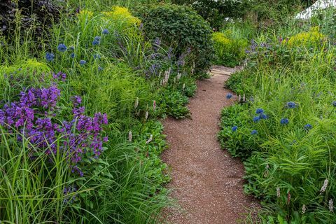 rhs garden for a green green בעיצובו של ג'יימי בוטוורת 'המפטון קורט פאלאס גן פסטיבל 2021