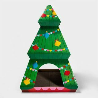 בית חתול רב-שכבתי עץ חג המולד