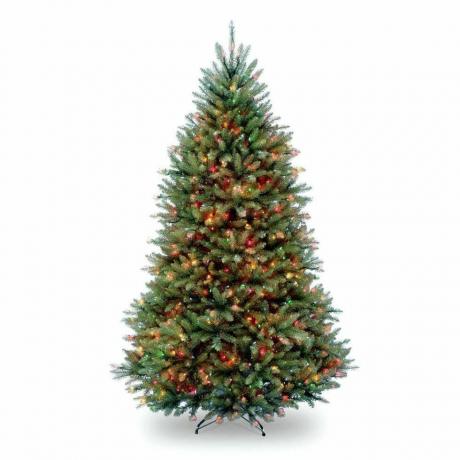7.5 רגל עץ חג המולד מלאכותי דנהיל אשוח מואר מראש 