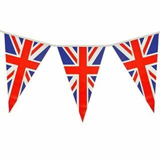 Union Jack Triangular Bunting 25 דגלים תליון