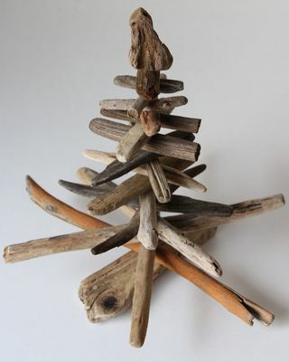 קישוט עץ עץ חג המולד מעץ נסחף