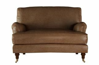 Bluebell Loveseat מעור וינטג' חום