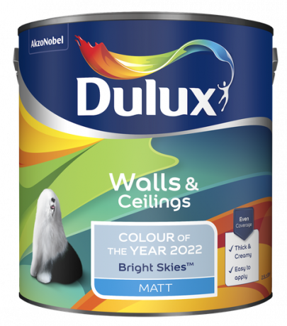 צבע dulux של השנה 2022 שמיים בהירים צבע פח