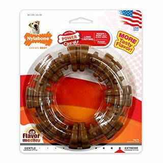 Nylabone Power Chew מרקם טבעת לעיסת טבעת לכלב טעם טעם מדלי X-Large / Souper - 50+ ק"ג.