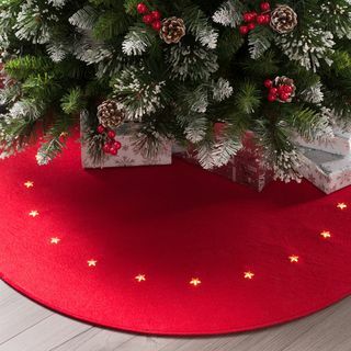 חג המולד 20 LED Star Lights Tree Skirt